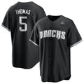 A.Diamondbacks #5 Alek Thomas Player Black Replica Baseball Jerseys