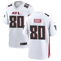 A.Falcons #80 Andre Rison Player White Home Game Football Jerseys