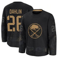 B.Sabres #26 Rasmus Dahlin Player Fanatics Home Breakaway Black Hockey Jerseys