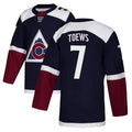 C.Avalanche #7 Devon Toews Player Navy Fanatics Home Game Hockey Jerseys