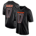 C.Bears #17 Tyson Bagent Player Black Carbon Fashion Game Football Jerseys