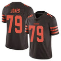 C.Browns #79 Dawand Jones Player Brown Vapor Limited Football Jerseys