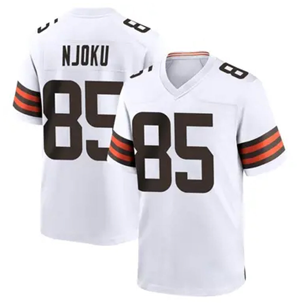 C.Browns #85 David Njoku Player White Home Game Football Jerseys