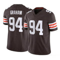C.Browns #94 Mason Graham Player Brown Vapor F.U.S.E. Limited Football Jerseys