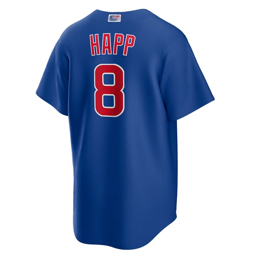 C.Cubs #8 Ian Happ Player Royal Home Game Baseball Jerseys