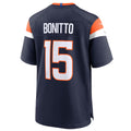 D.Broncos #15 Nik Bonitto Player Navy Home Game Football Jerseys