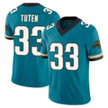 J.Jaguars #33 Bhayshul Tuten Player Teal Prowler Throwback Game Football Jerseys