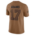 LA.Rams #17 Davante Adams Player Brown Salute To Service Limited Football Jerseys