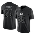 LA.Rams #55 Braden Fiske Player Black RFLCTV Limited Football Jerseys