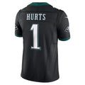 P.Eagles #1 Jalen Hurts Player Limited Black Vapor F.U.S.E. Football Jerseys