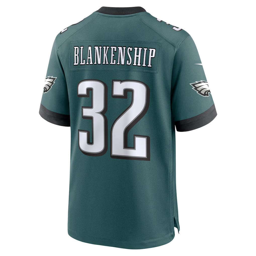 P.Eagles #32 Reed Blankenship Player Midnight Green Home Game Football Jerseys