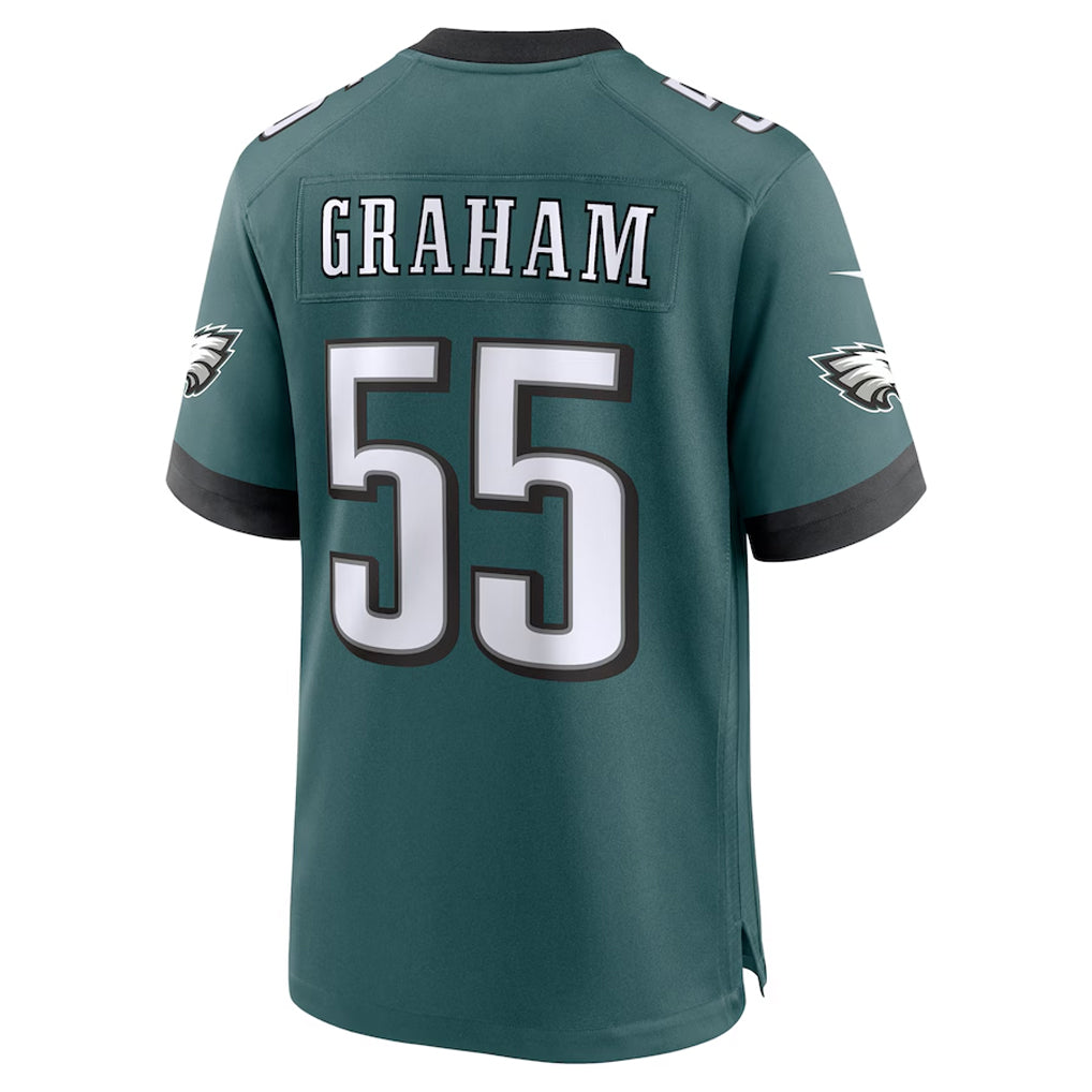 P.Eagles #55 Brandon Graham Player Green Stitched Home Game Football Jerseys