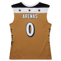 W.Wizards #0 Gilbert Arenas Player 2006-07 Hardwood Classics Swingman Jersey - Gold Stitched American Basketball Jerseys