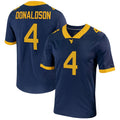 W.Virginia Mountaineers #4 CJ Donaldson NIL Player Game Football Jersey ¨C Navy American College Jerseys